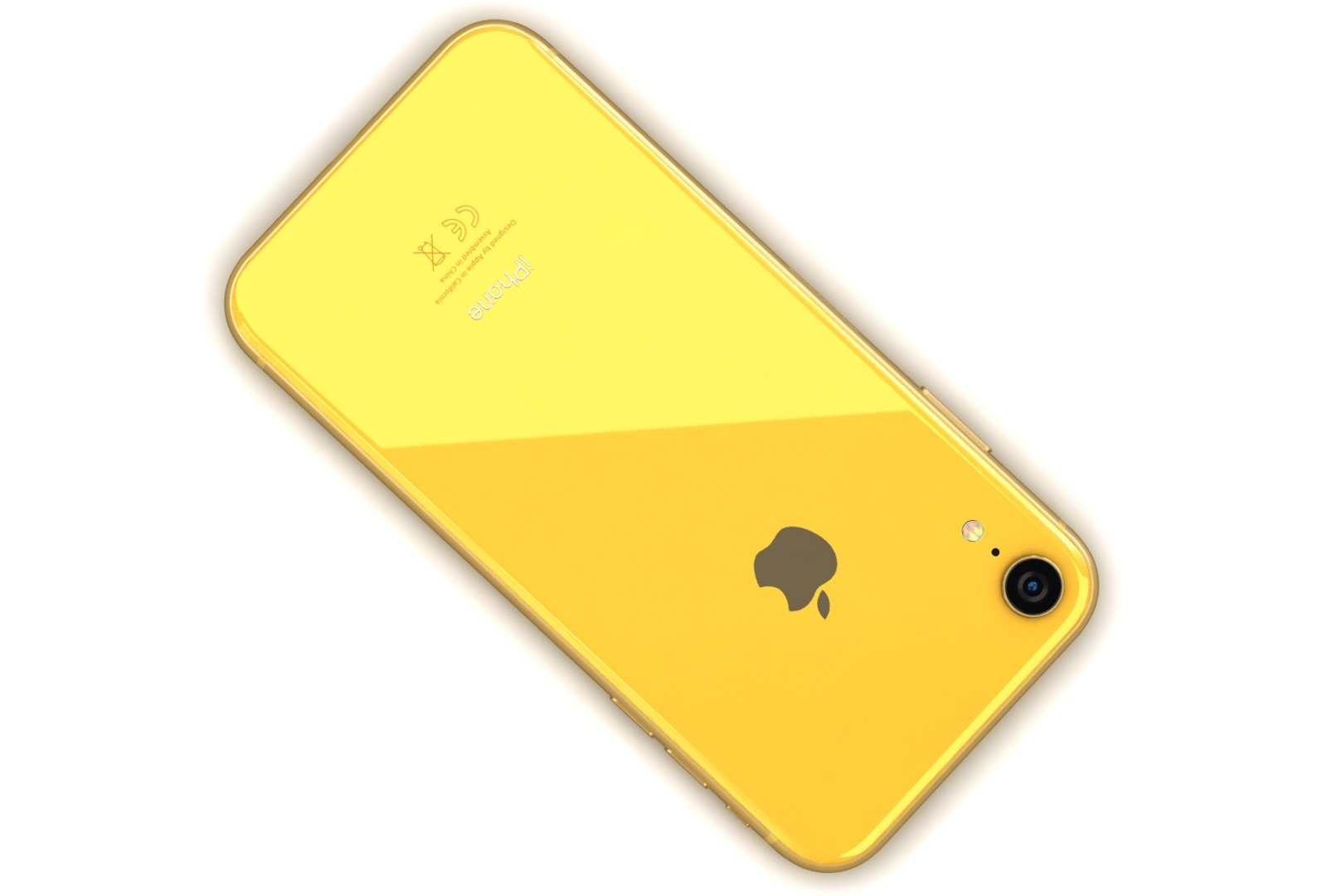 Apple Iphone Xr Yellow 3d Model Turbosquid 1337316 1466