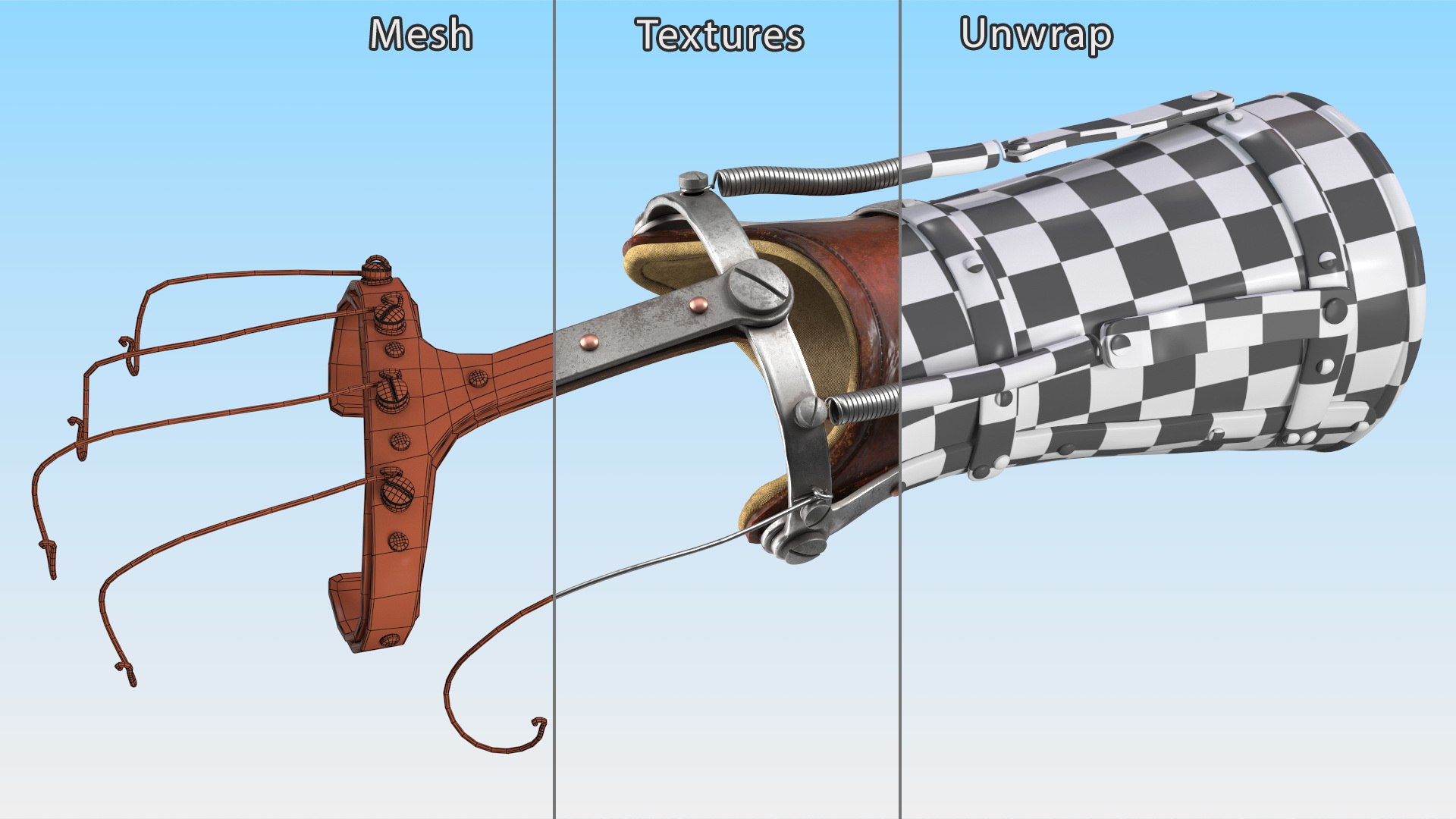 Antique Orthopedic Hand Splint 3D https://p.turbosquid.com/ts-thumb/Od/PpWM6V/ae/antiqueorthopaedichandsplintvray3dmodel017/jpg/1692463416/1920x1080/fit_q87/70660d4bdd65cb278bcc04d97d4a6011b1ed9fa1/antiqueorthopaedichandsplintvray3dmodel017.jpg