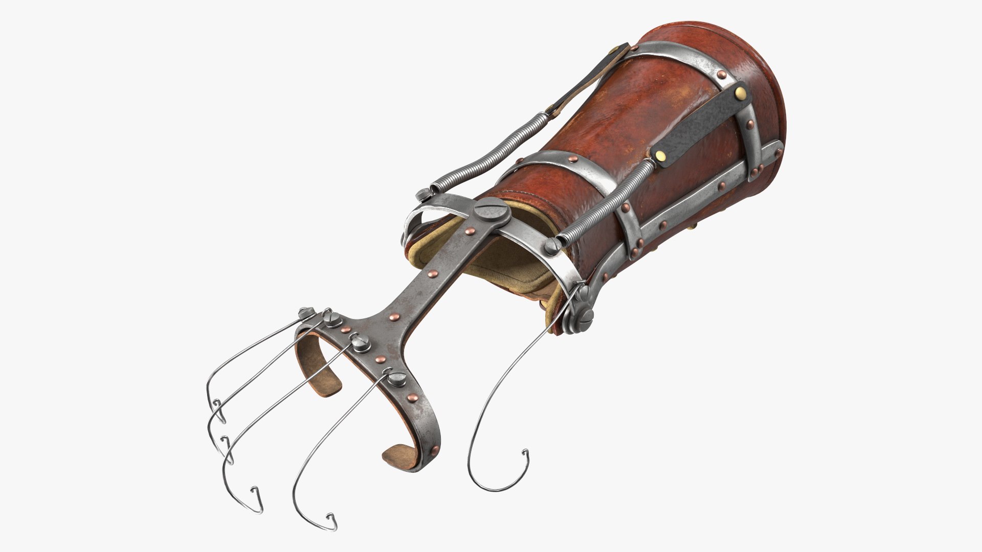 Antique Orthopedic Hand Splint 3D model preview