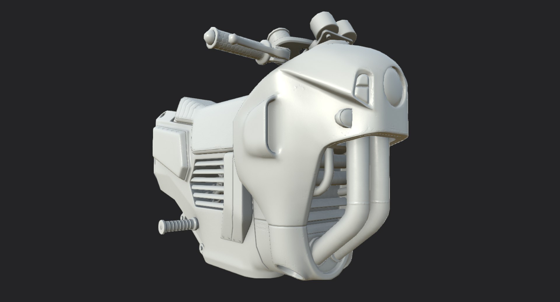 3D Low-poly Hover Bike Model - TurboSquid 1194629