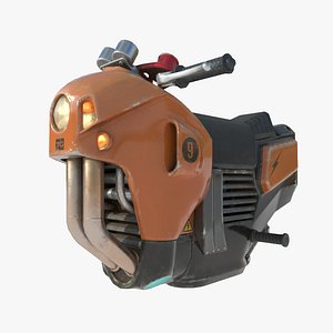 Low-poly Hover Bike SC Traveler