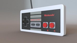 nes controller 3D model