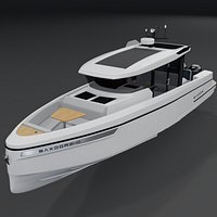 SAXDOR 340 GTWA Luxury Motor Yacht 3D PBR