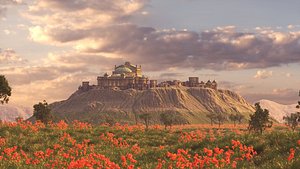 Mountain Temple City 3D