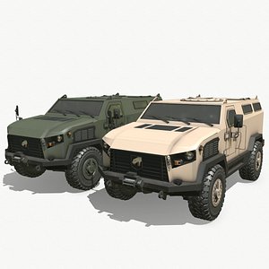 VIPER 4x4 MRAP Mine-Resistant Ambush Protected 3D model