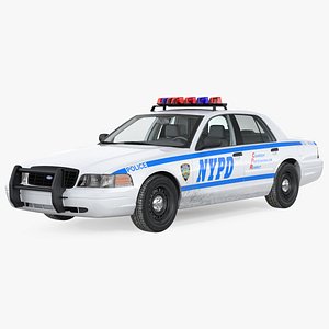 Ford Crown Victoria Police Car NYPD 2011 Simple Interior