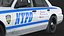 포드 크라운 빅토리아 경찰 차 NYPD 간단한 인테리어