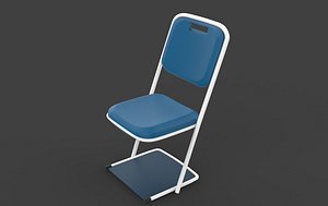 school chair 3D model 3D model