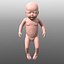 3D model baby human character