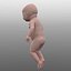 3D model baby human character