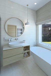 3D model bathroom bath
