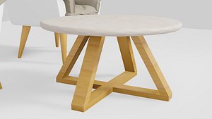 Poltronas com Mesa de centro 3D model