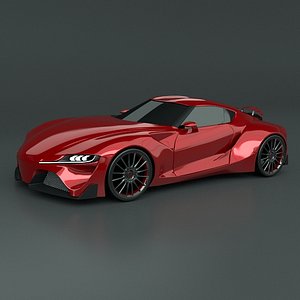 3d model toyota ft1 concept redesigned
