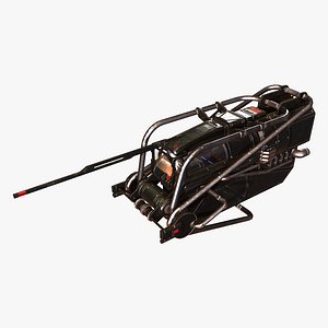 3D model spaceship cockpit