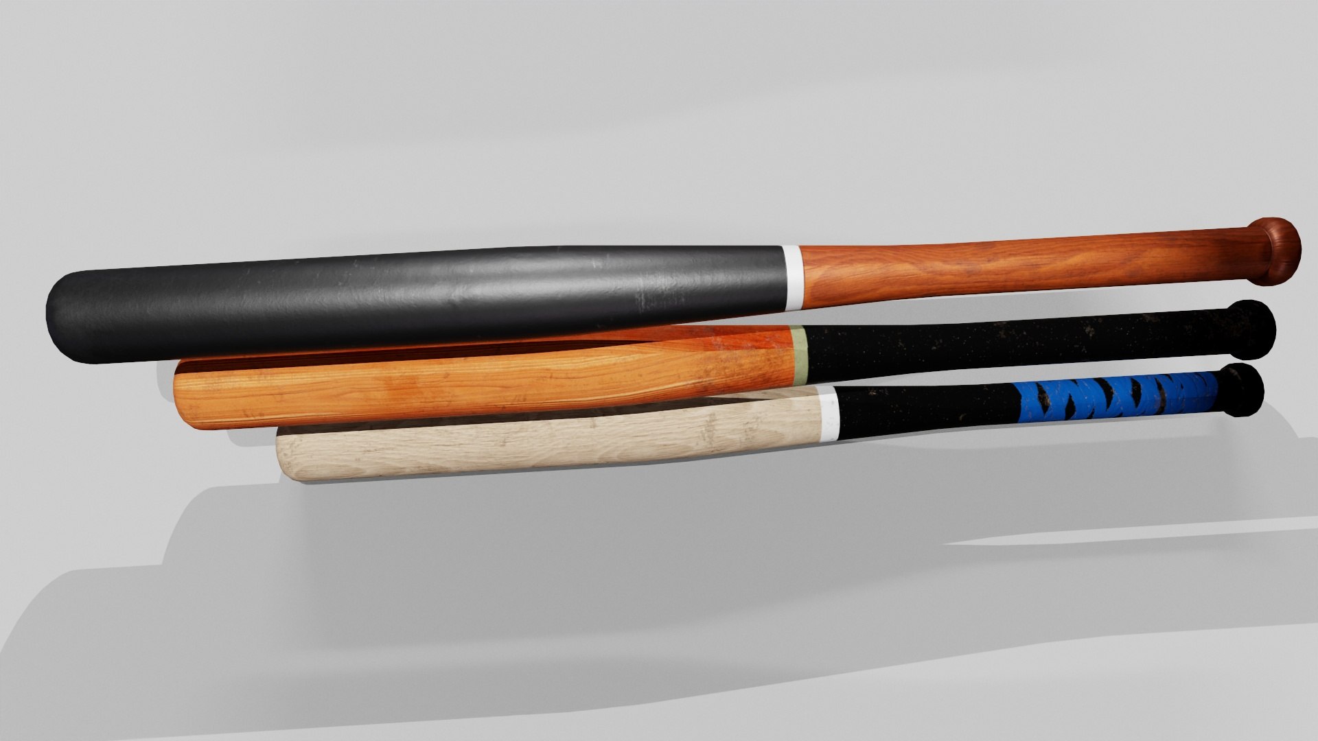 3D Model Baseball Bat Pack TurboSquid 2177372