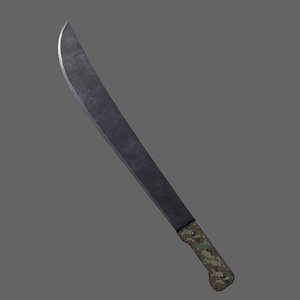 PBR Machete V1a 3D model