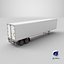 3D Dry Van Semi-Truck  US Trailer model