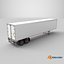 3D Dry Van Semi-Truck  US Trailer model