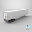 3D Dry Van Semi-Truck  US Trailer model