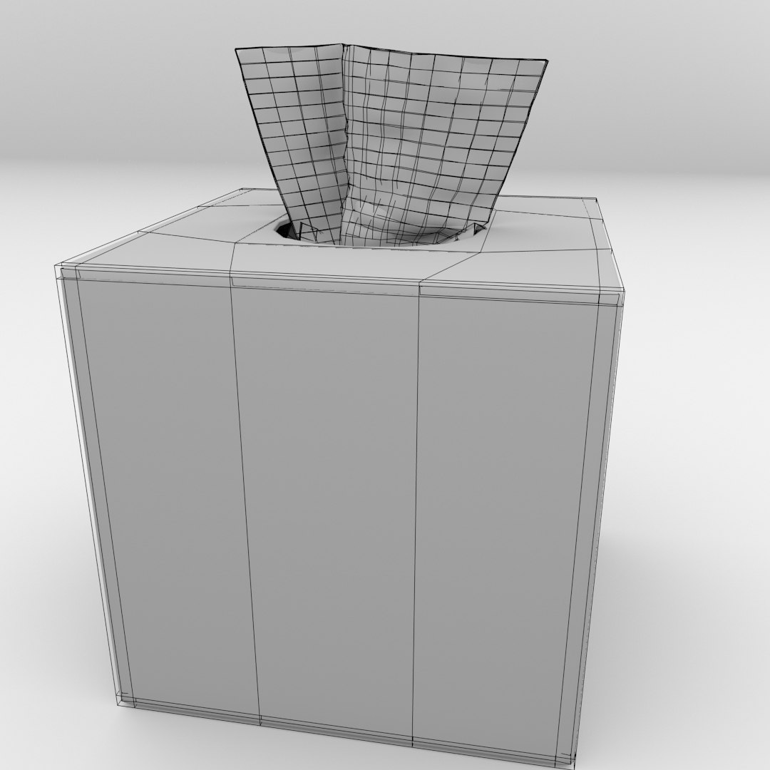 Tissue box 3D model - TurboSquid 797076