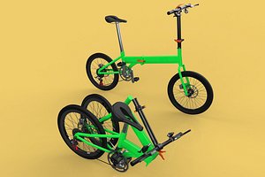 FOLDING BIKE PORTABLE COMPACT FLIP BICYCLE