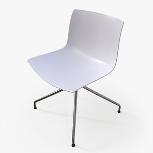 Plastic Chair White 3D model