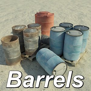 studios barrels 3d max