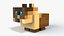 3D Minecraft Baby Cat model