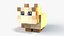 3D Minecraft Baby Cat model