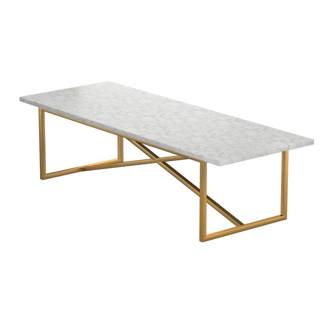 3D TORANO MARBLE RECTANGULAR DINING TABL - TurboSquid 1944293