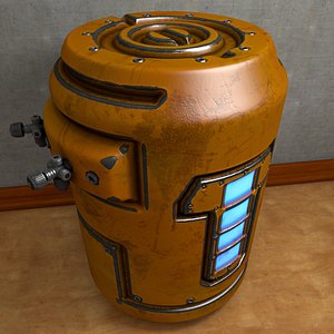 barrel container 3d model