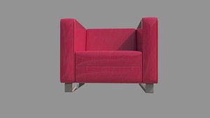 Living Room SIngle Sofa 3D model