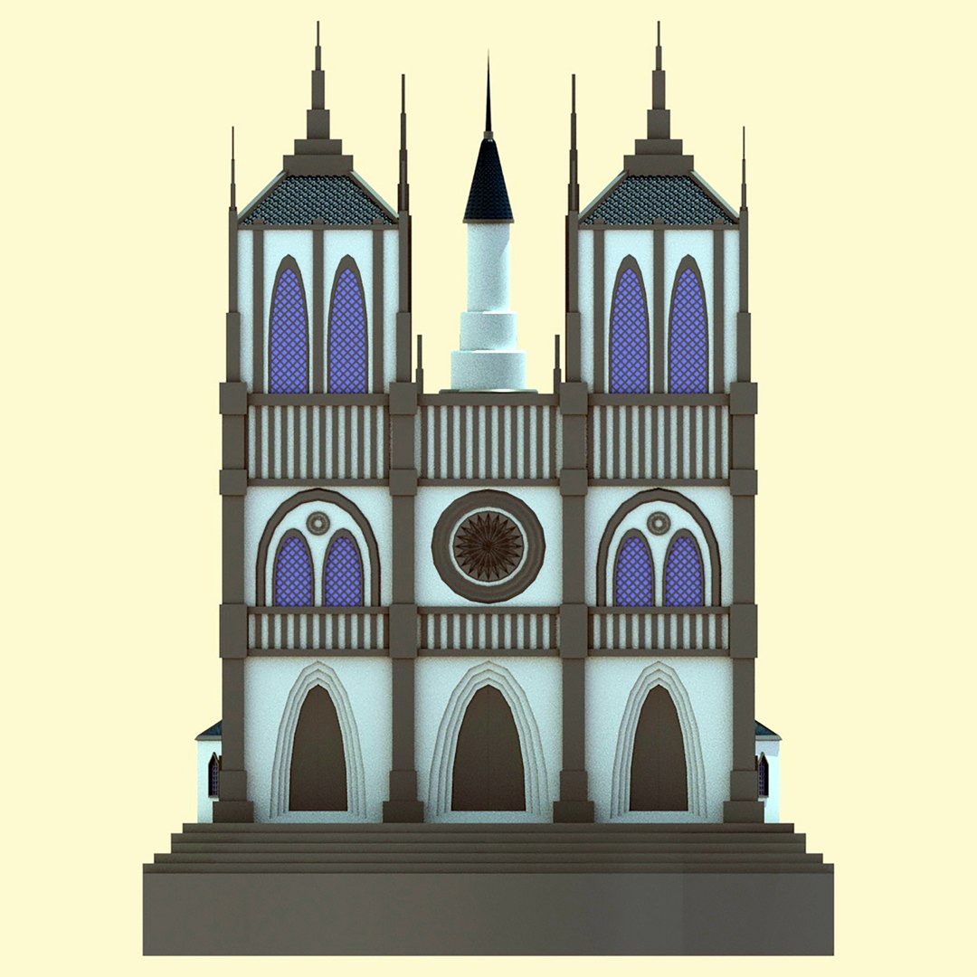 3D Cathedral model https://p.turbosquid.com/ts-thumb/Oe/N4id3X/px/cathb3/jpg/1672890178/1920x1080/fit_q87/e56f04263287ecb3c3ef69a9858c64ac747eeadb/cathb3.jpg