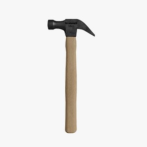 claw hammer forged 3D model