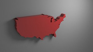 3D united states model