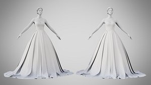Dress 47 Silver Feather