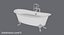 Baignoire classique - Le robinet est à moitié plein