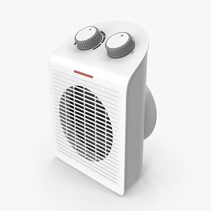 3D Electric Fan Heater model