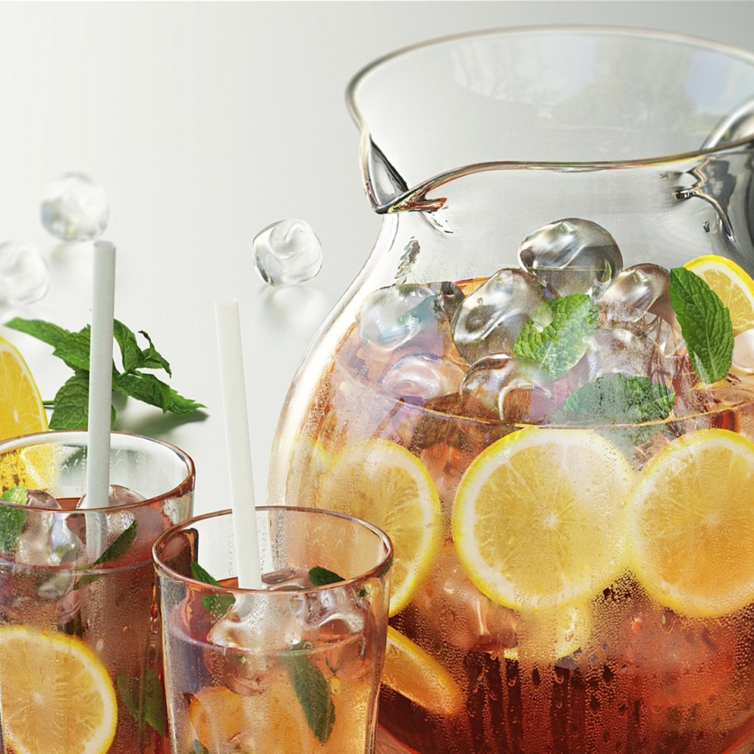 Iced Tea With Lemon 3D Model - TurboSquid 2258064