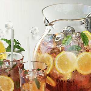 Iced tea with lemon