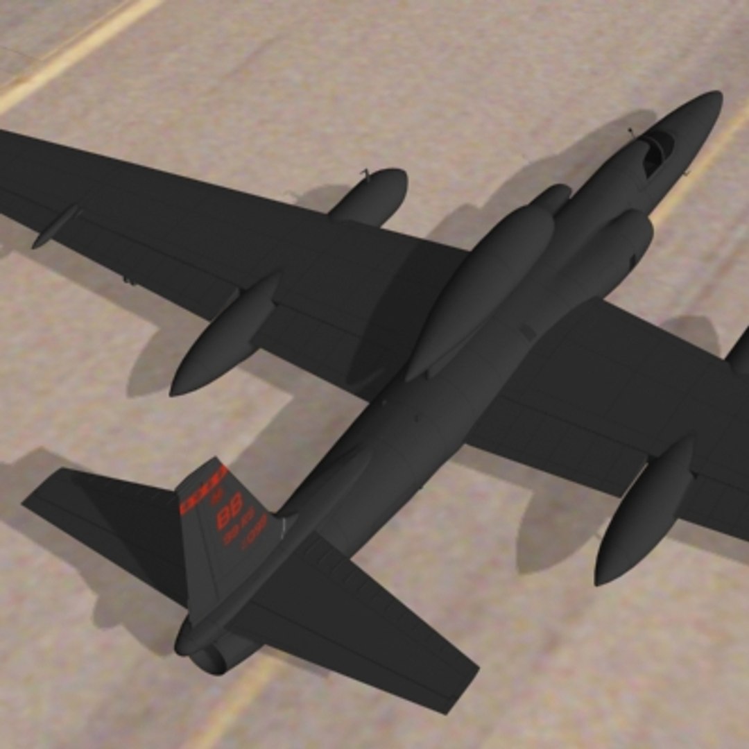 U2 Spyplane Plane 3d Model