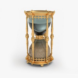 Antique Gold Hourglass
