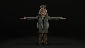 Stylized Evil Cartoon Character 3D