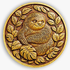 High Detail Sloth Relief for CNC Laser and 3D Print  STL File  4K Grayscale TIF 3D
