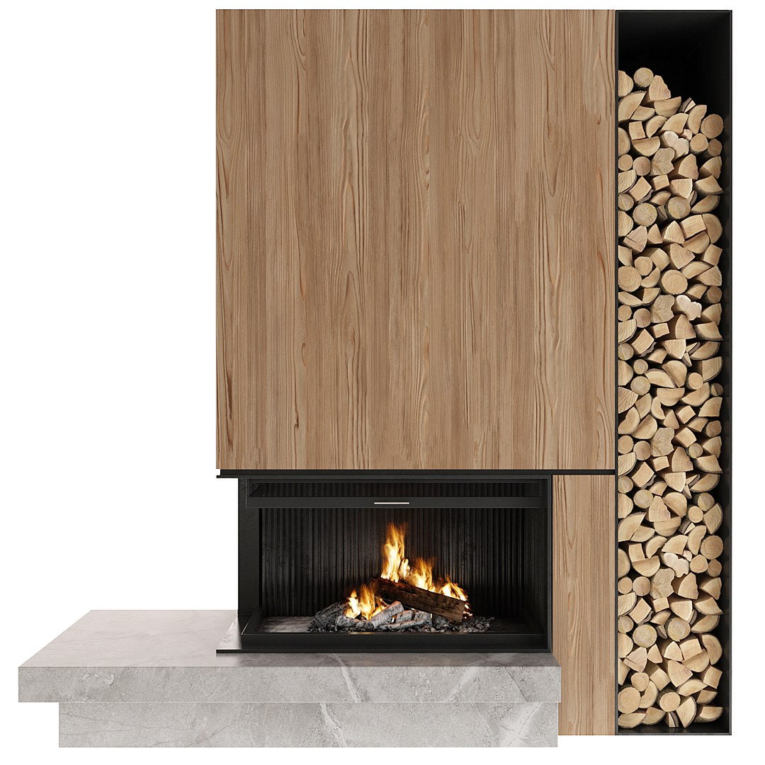 3D Fireplace Model - TurboSquid 1707920