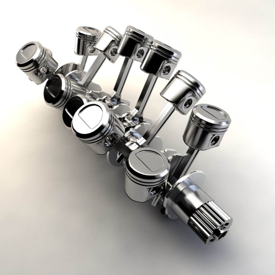 V12 Crankshaft 3d Model