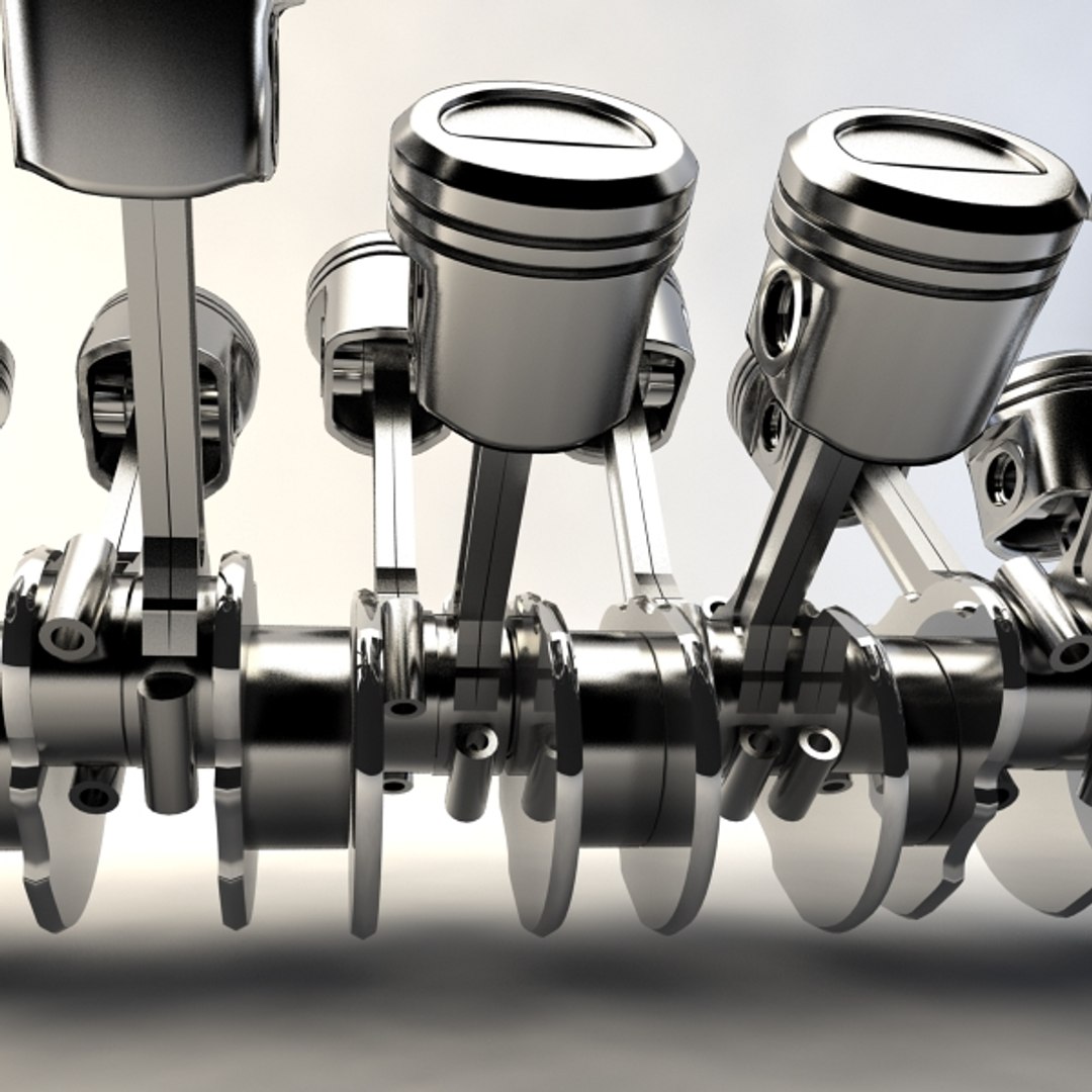 V12 Crankshaft 3d Model