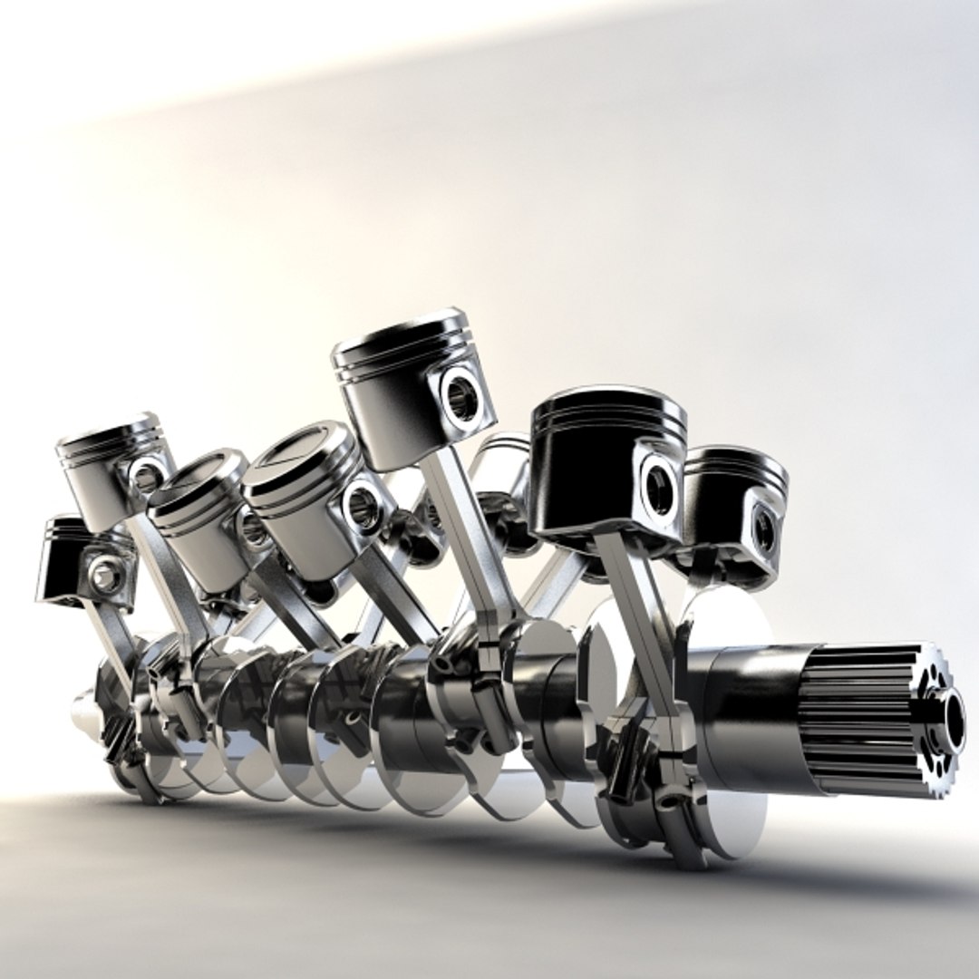V12 Crankshaft 3d Model