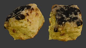 3D Burnt Cheese Cube Scan