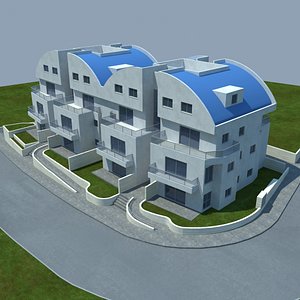 buildings 4 3d model